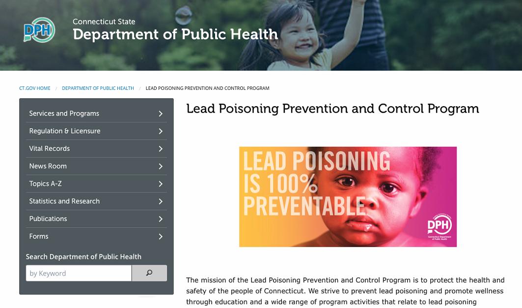 Connecticut Lead Poisoning Prevention and Control Program