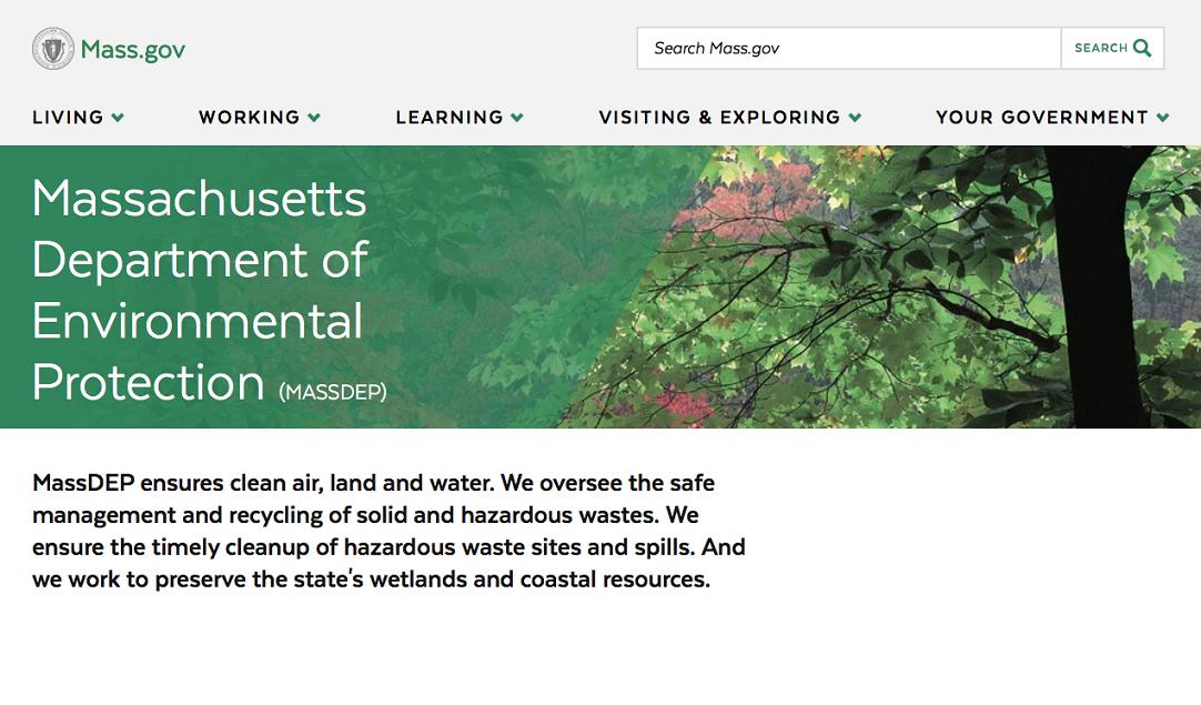 Massachusetts Department of Environmental Protection