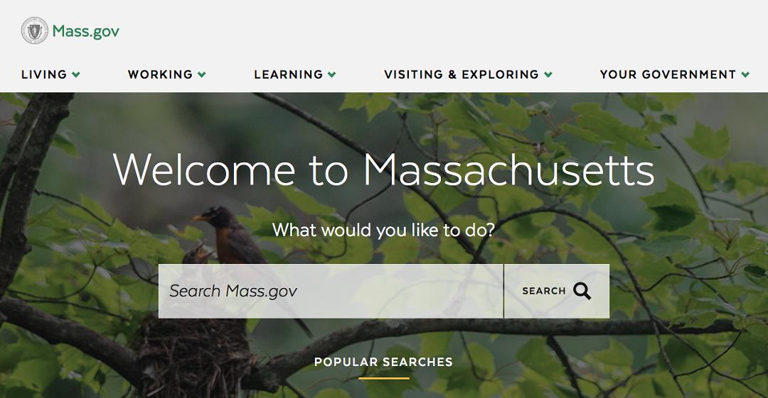 Massachusetts Government Welcome